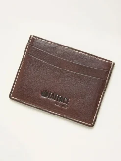 Outlet Fat Face FatFace Chocolate Brown Leather Cardholder