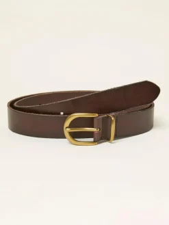 Fat Face FatFace Plain Leather Belt^Women Belts
