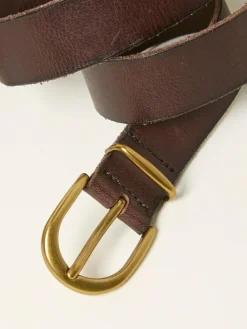 Fat Face FatFace Plain Leather Belt^Women Belts