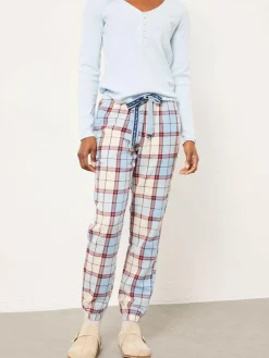 Fat Face FatFace Cora Blue Check Pyjama Bottom^Women Pyjamas|All Night & Lounge