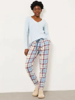 Fat Face FatFace Cora Blue Check Pyjama Bottom^Women Pyjamas|All Night & Lounge