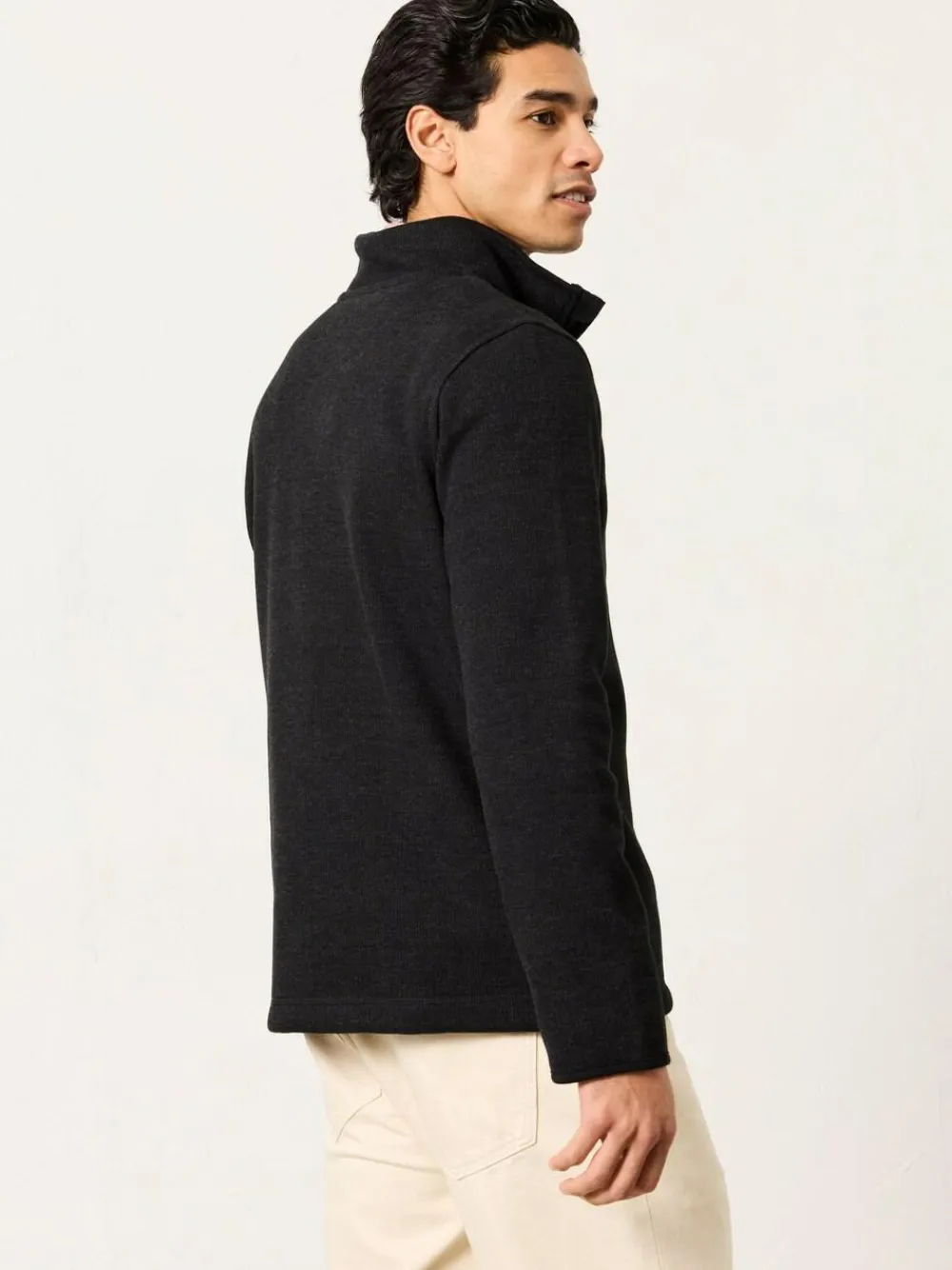 Sale Fat Face FatFace Dalton Black Fleece Sweat