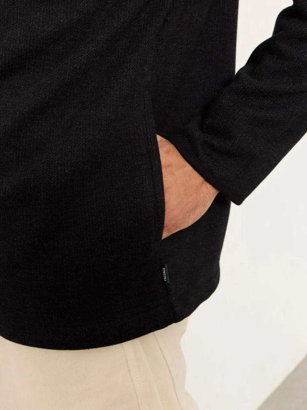 Sale Fat Face FatFace Dalton Black Fleece Sweat