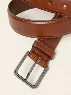 Sale Fat Face FatFace Dark Tan Smart Leather Belt