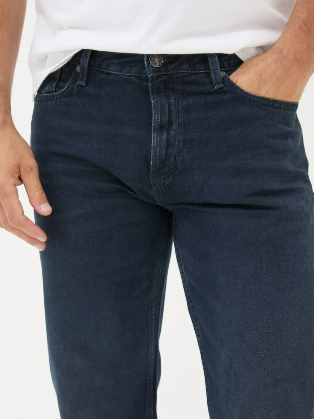Discount Fat Face FatFace Straight Fit Straight Fit Jeans Denim Dark Blue