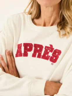 Fat Face FatFace Emily Ivory Apres Graphic Crew Sweatshirt^Women Loungewear