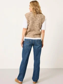 Discount Fat Face FatFace Filby Relaxed Straight Jeans Blue Denim