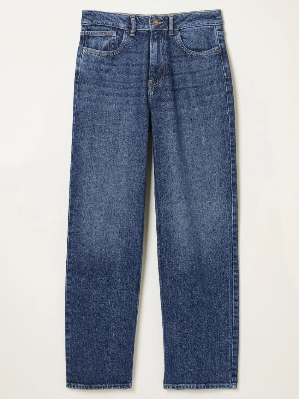 Discount Fat Face FatFace Filby Relaxed Straight Jeans Blue Denim