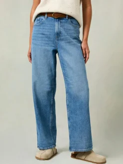 Outlet Fat Face FatFace Filby Light Wash Relaxed Straight Jeans