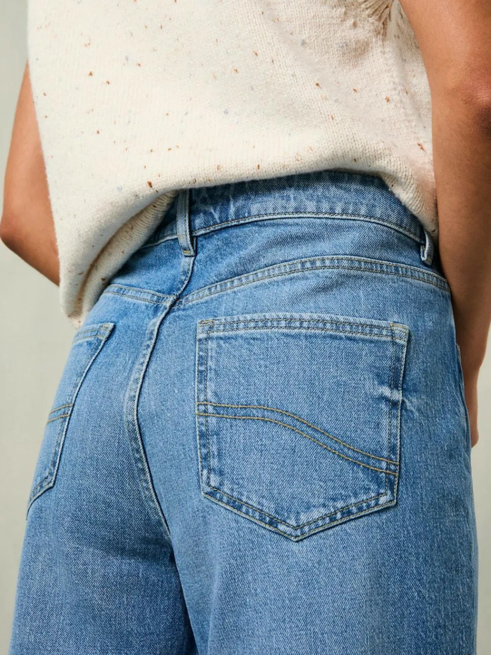 Outlet Fat Face FatFace Filby Light Wash Relaxed Straight Jeans