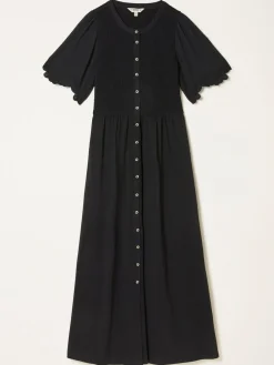 Discount Fat Face FatFace Fleur Jersey Midi Dress Black