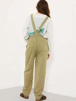 Fat Face FatFace Freja Khaki Green Dungarees^Women Jumpsuits & Playsuits