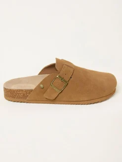 Fat Face FatFace George Tan Brown House Shoe^ Slippers|Slippers