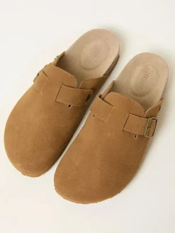 Fat Face FatFace George Tan Brown House Shoe^ Slippers|Slippers