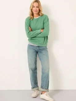 Sale Fat Face FatFace Georgia Crew Sweatshirt Jade Green