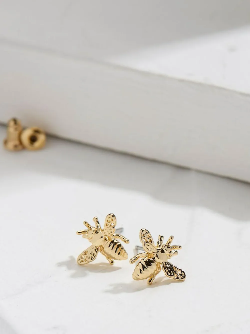 Fat Face FatFace Gold Tone Bee Stud Earrings^Women Jewellery