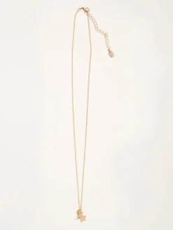 Sale Fat Face FatFace Gold Tone Star and Moon Necklace