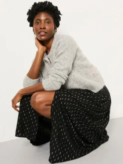 Fat Face FatFace Harper Black Midi Skirt^Women Skirts