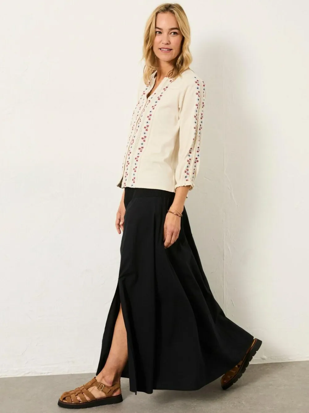 Fat Face FatFace Harper Cream Embroidered Top^Women Tops & T-Shirts|Blouses & Shirts