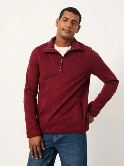 Best Fat Face FatFace Haxby Half Zip Sweat Claret