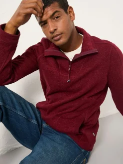 Best Fat Face FatFace Haxby Half Zip Sweat Claret