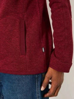 Best Fat Face FatFace Haxby Half Zip Sweat Claret