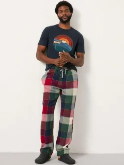 Online Fat Face FatFace Hetton Red Buffalo Check Pyjama Bottoms