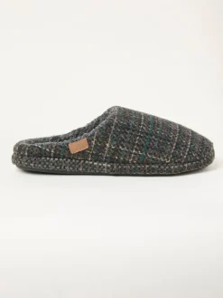 New Fat Face FatFace Jamieson Grey Slipper