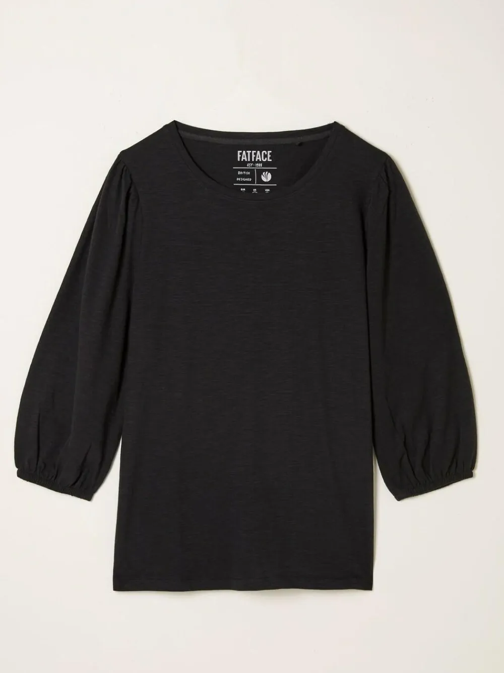 Clearance Fat Face FatFace Jenny Black Top