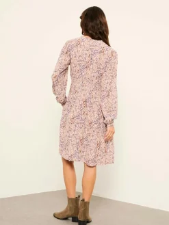 Fat Face FatFace Jesse Purple Oriental Floral Floral Dress