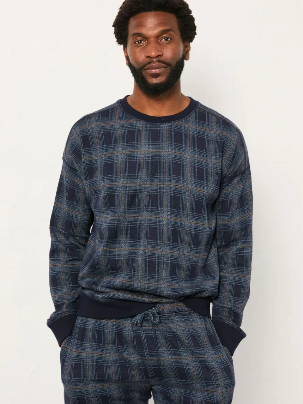 Fat Face FatFace Kemble Navy Check Jumper^ Loungewear