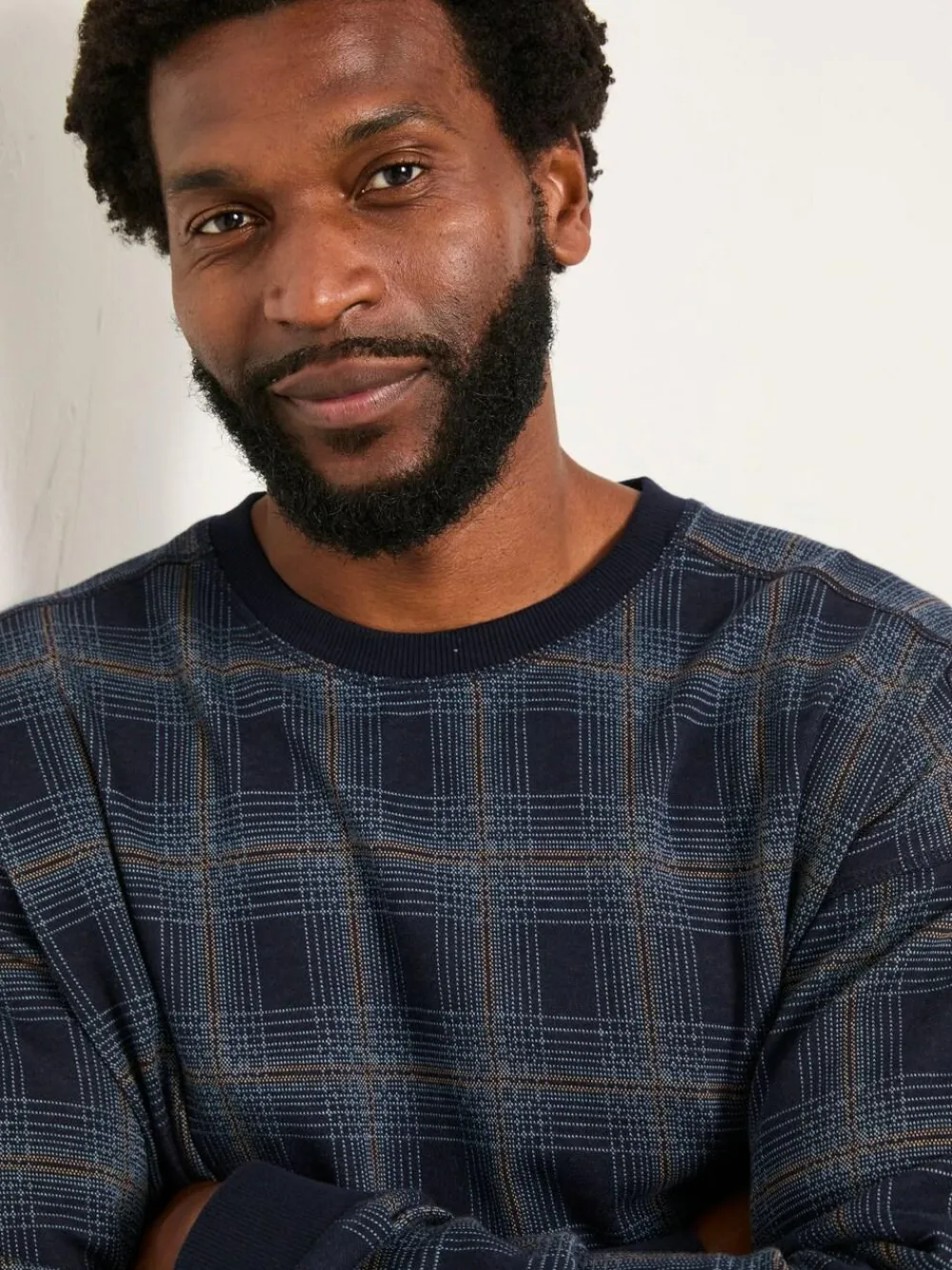 Fat Face FatFace Kemble Navy Check Jumper^ Loungewear