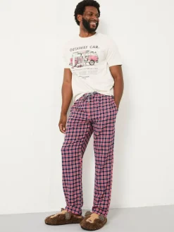 Best Fat Face FatFace Leven Red Check Pyjama Bottoms