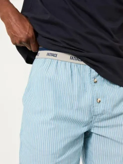 Fat Face FatFace Light Blue Seil Stripe Shorts Pyjama Set^ Pyjamas