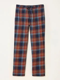 Best Fat Face FatFace Lomond Blue Check Open Hem Pyjama Bottoms