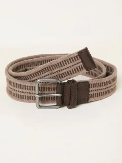 New Fat Face FatFace Luca Beige Webbing Belt