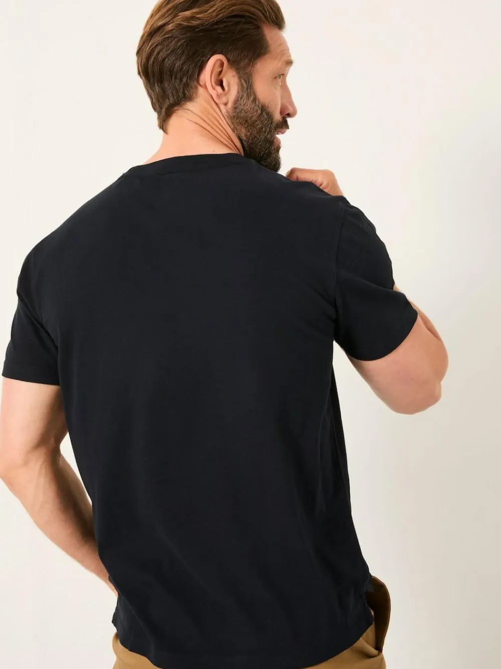 Discount Fat Face FatFace Lulworth Black Short Sleeve T-Shirt