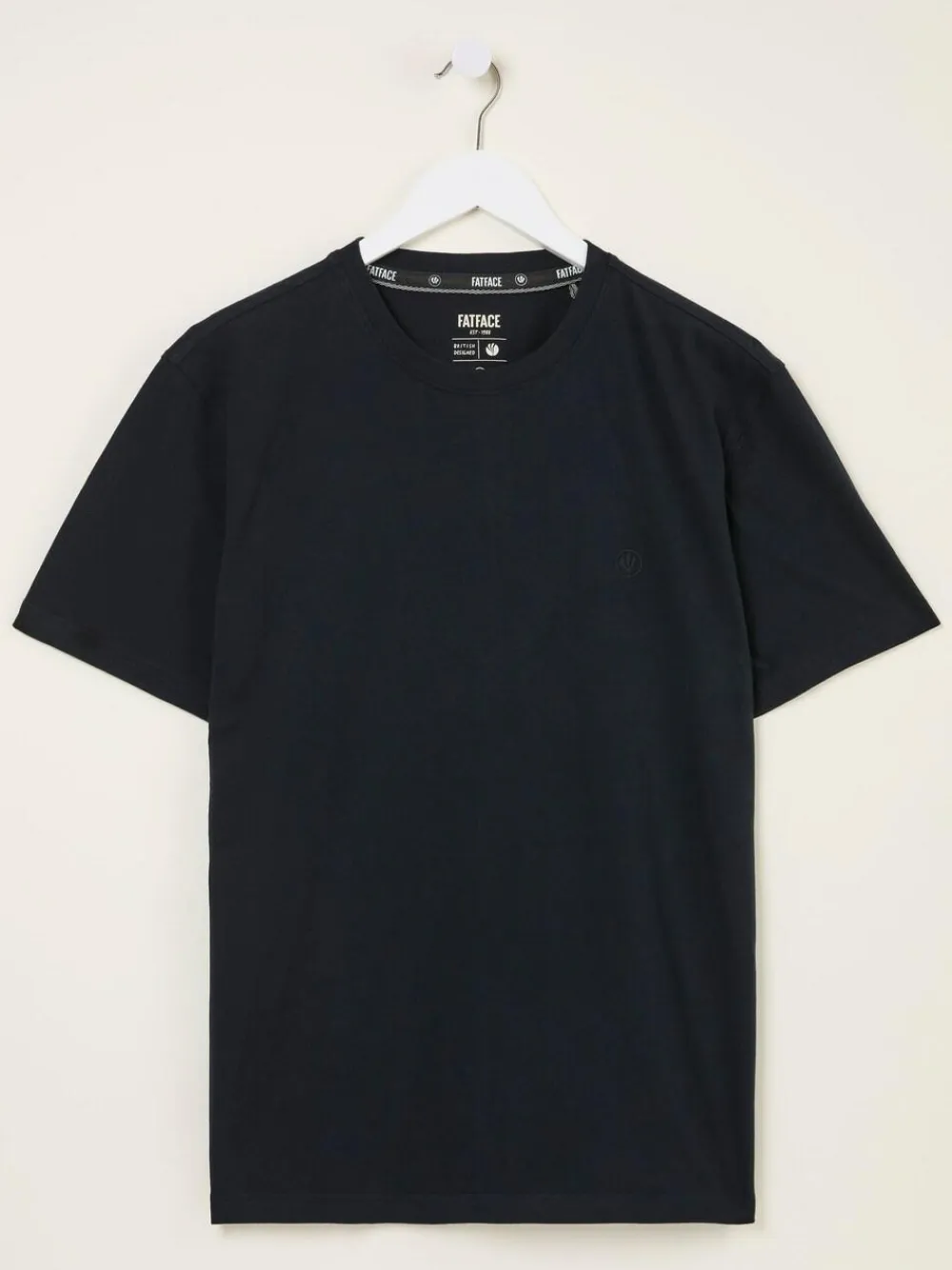 Discount Fat Face FatFace Lulworth Black Short Sleeve T-Shirt