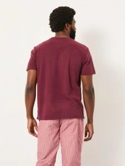 Best Fat Face FatFace Lulworth Claret Short Sleeve T-Shirt