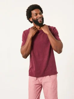 Best Fat Face FatFace Lulworth Claret Short Sleeve T-Shirt