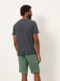 Outlet Fat Face FatFace Lulworth Washed Black Short Sleeve T-Shirt