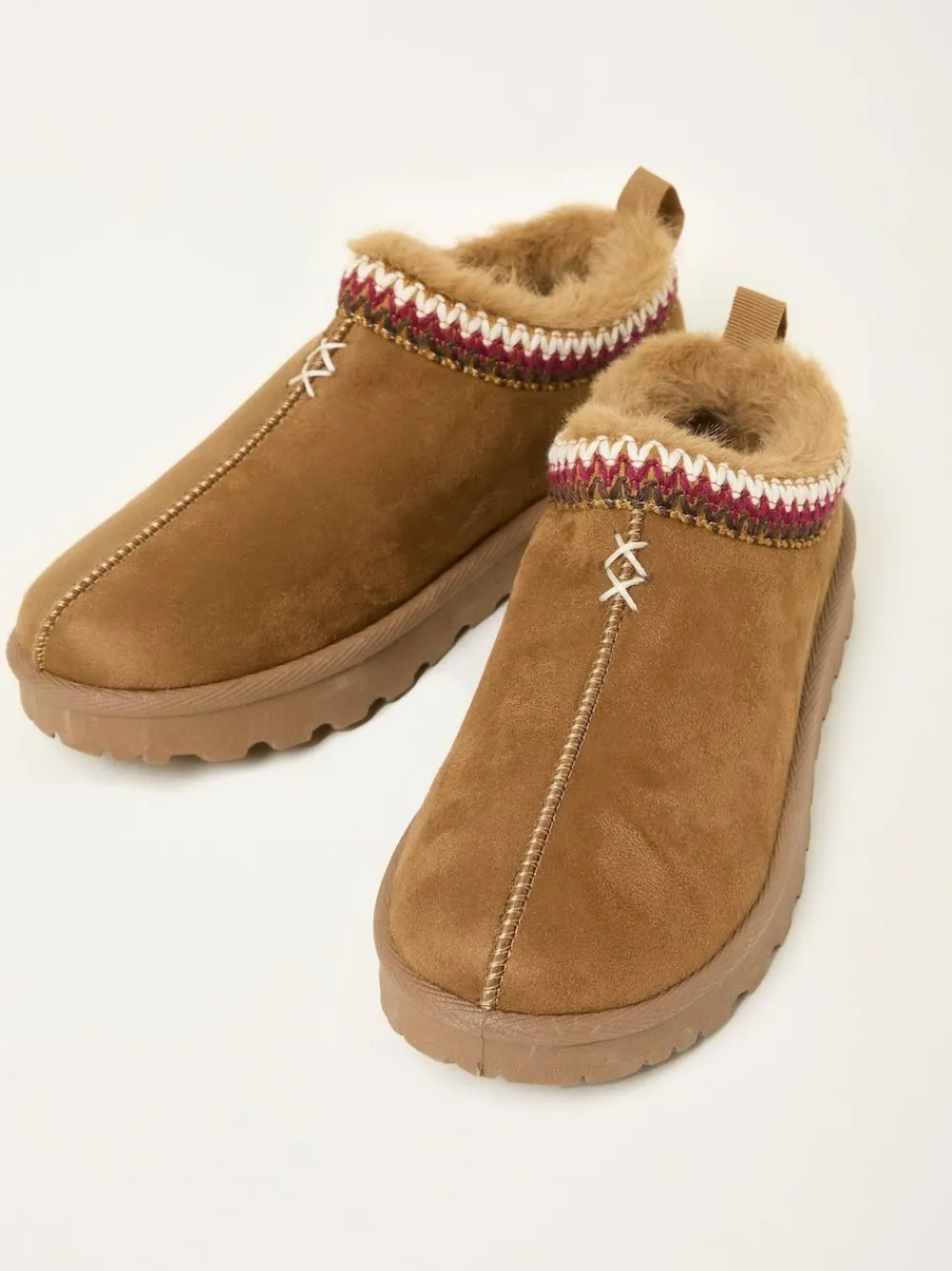 Outlet Fat Face FatFace Lyra Mule Slipper Tan Brown