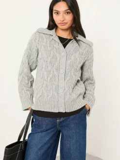 Fat Face FatFace Mari Collared Knitted Cardigan^Women Knitwear|Knitwear