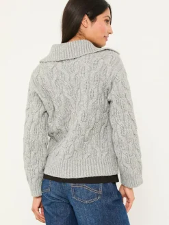 Fat Face FatFace Mari Collared Knitted Cardigan^Women Knitwear|Knitwear