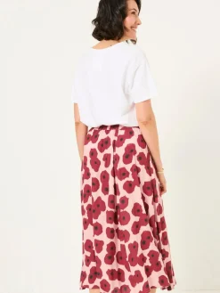 Fat Face FatFace Millie Multi Poppies Midi Skirt^Women Skirts