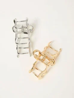 Fat Face FatFace Multi 2 Pack Metal Bow Claw Clips^Women Jewellery