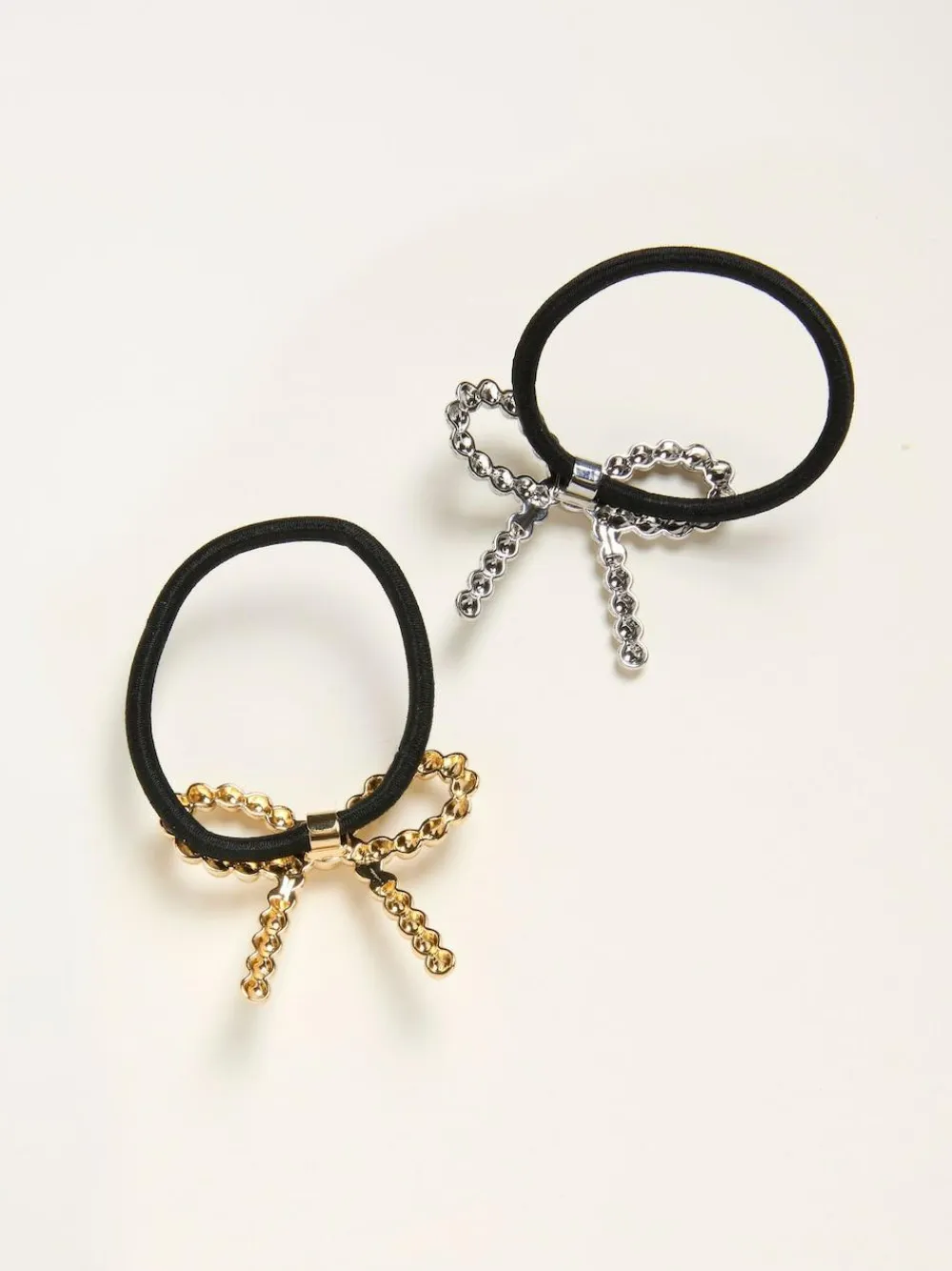 Fat Face FatFace Multi 2 Pack Metal Bow Hair Ties