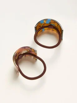 Fat Face FatFace Multi 2 Pack Resin Cuff Hair Ties^Women Jewellery