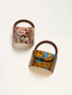 Fat Face FatFace Multi 2 Pack Resin Cuff Hair Ties^Women Jewellery