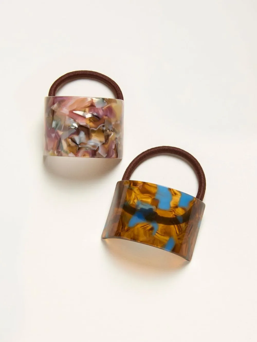 Fat Face FatFace Multi 2 Pack Resin Cuff Hair Ties^Women Jewellery